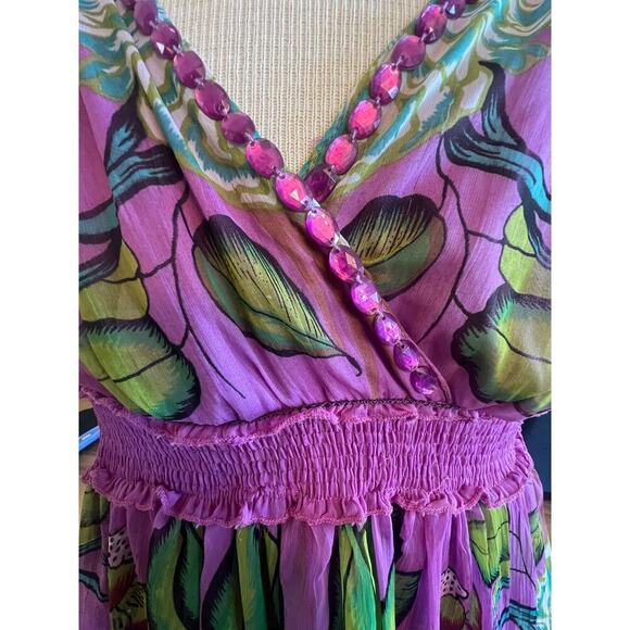 JESSICA TAYLOR GARDEn PARTY FLORAL LINED DRESS WOMENS PLUS SIZE 3X - Picture 4 of 9